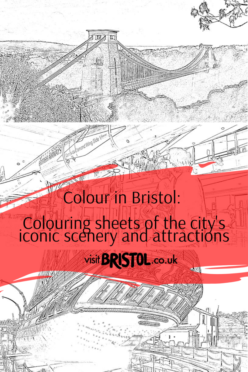 Colour in Bristol: Colouring sheets of the city's iconic scenery and attractions